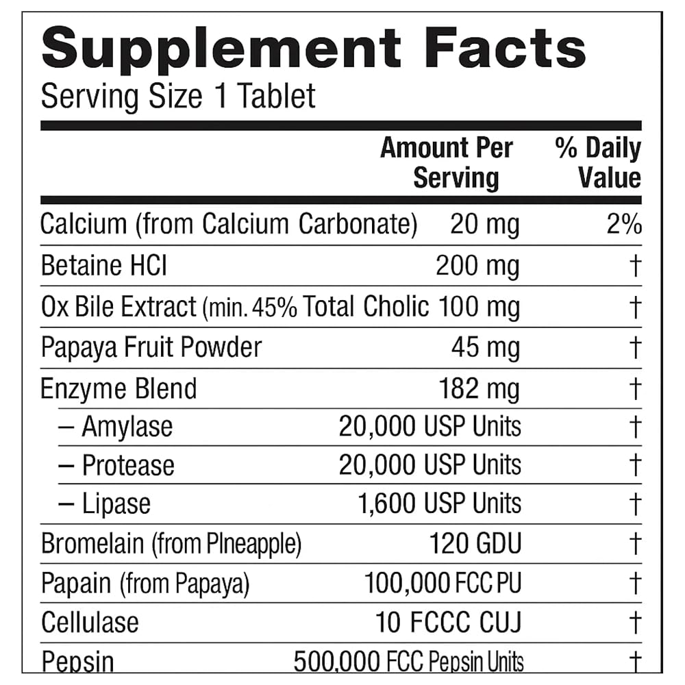 Manteniendo Tu Salud Super Enzymes Digestive Support - 90 Tablets - image 2