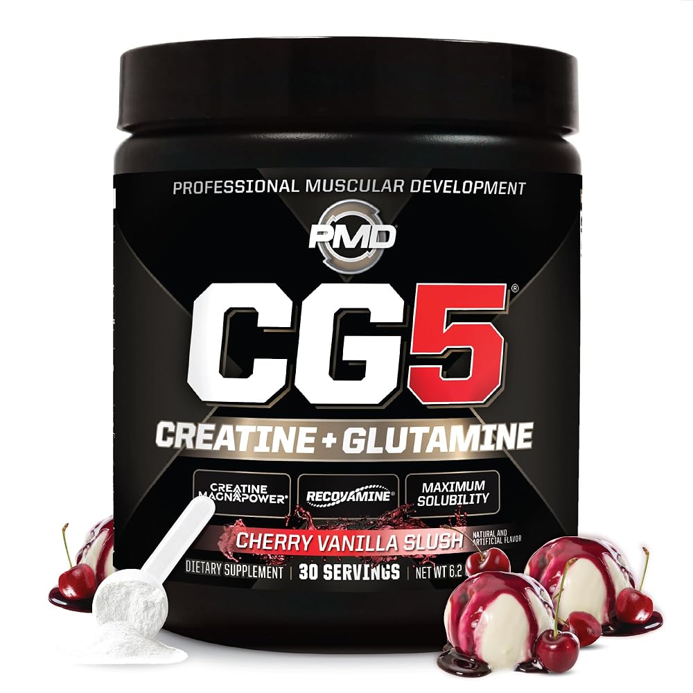 PMD Sports CG5 - Premium Creatine and L Glutamine Powder - Maximum