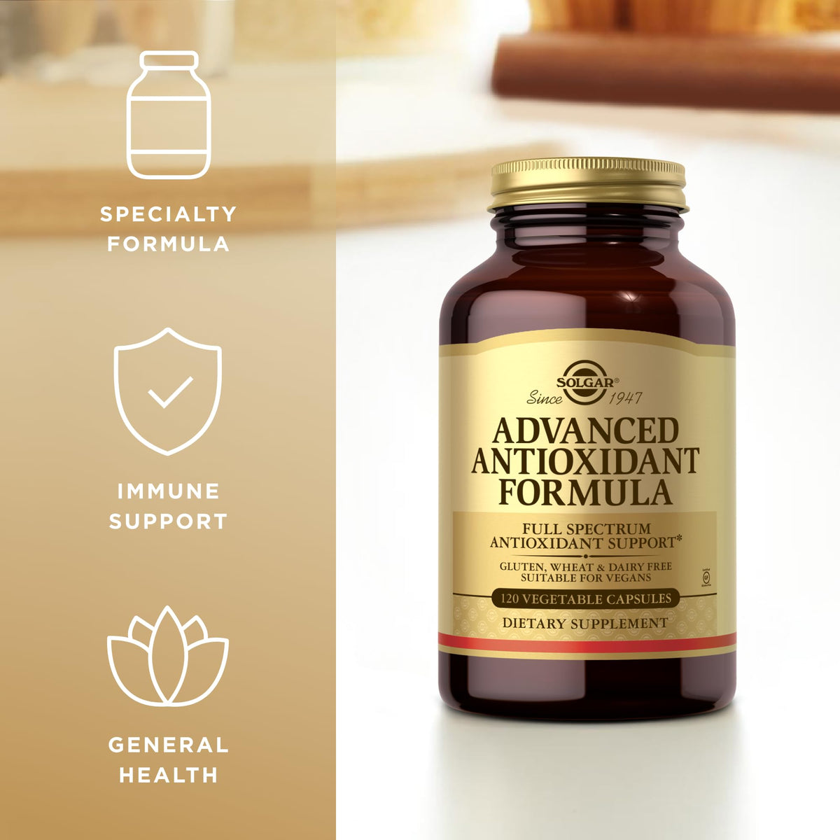 Solgar Advanced Antioxidant Formula - 120 Vegetarian Capsules - image 4