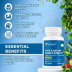 Safrel Potassium Supplement 1020 mg - 240 Vegetarian Capsules - image 3