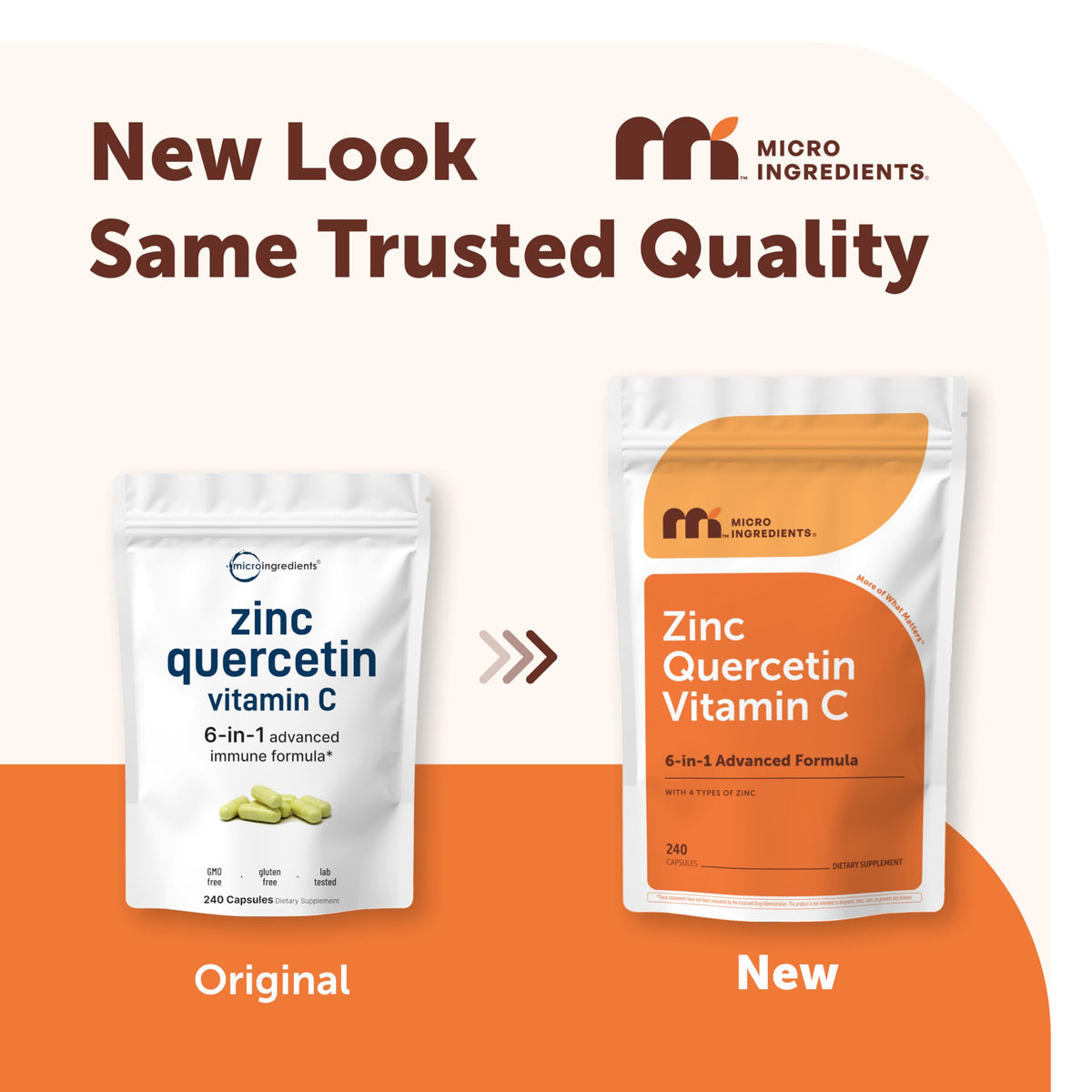 Micro Ingredients Quercetin with Vitamin C & Zinc - 240 Capsules - image 2