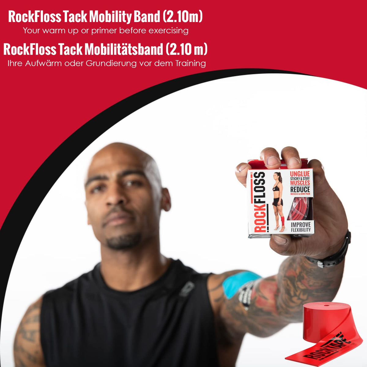 RockTape RockFloss 2" Compression Mobility Band - Red - image 3