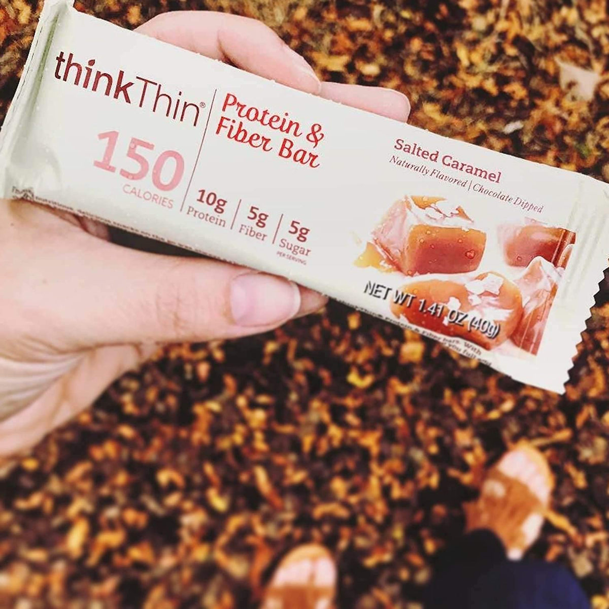 thinkThin Protein & Fiber Bars Salted Caramel - 20 Count - image 4