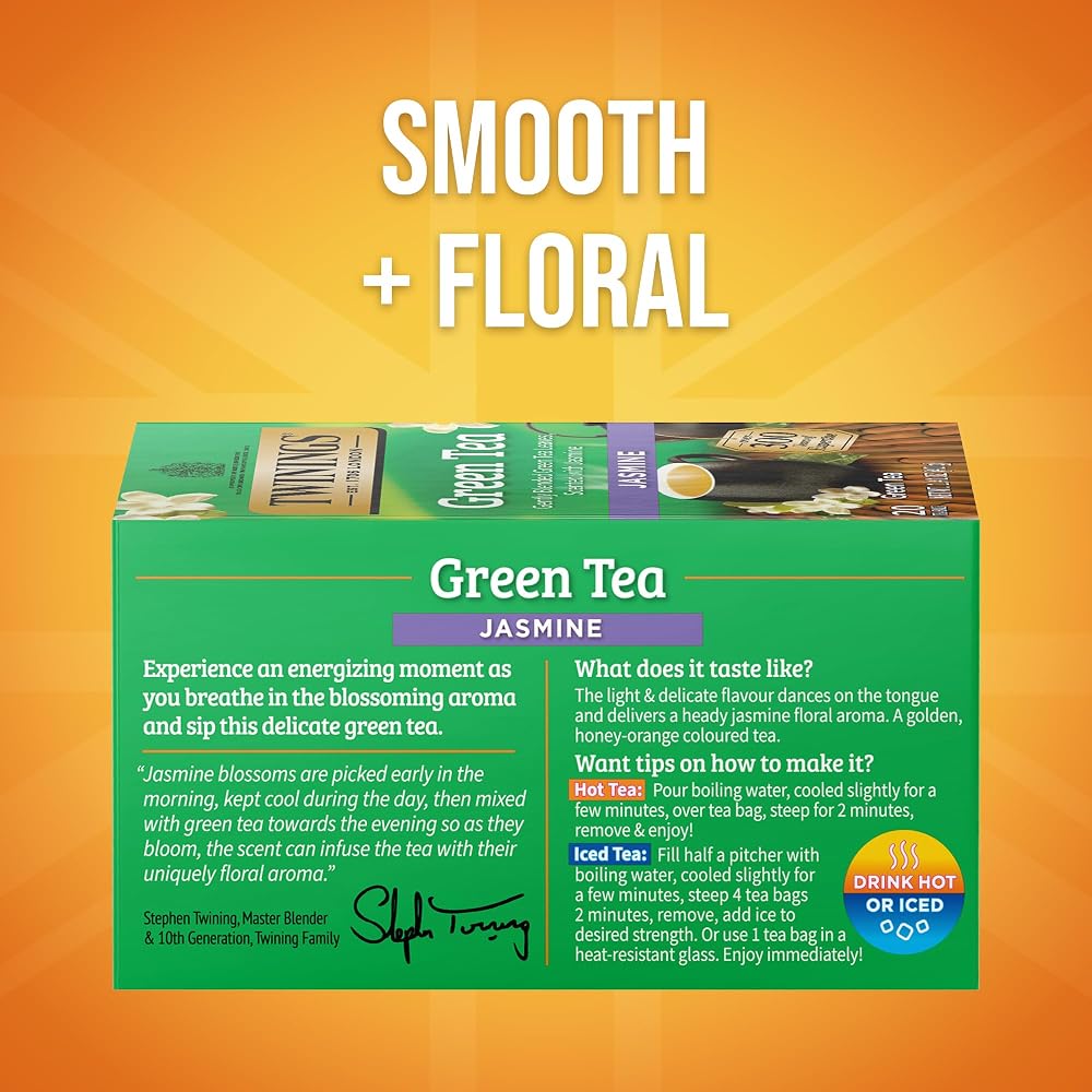 Twinings Green Tea with Jasmine - 20 Teabags - image 2
