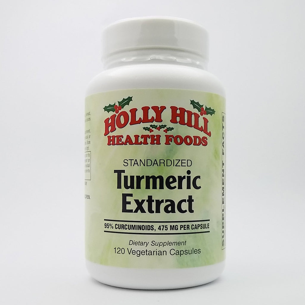 Holly Hill Health Foods Standardized Turmeric Extract - 120 Vegetarian Capsules
