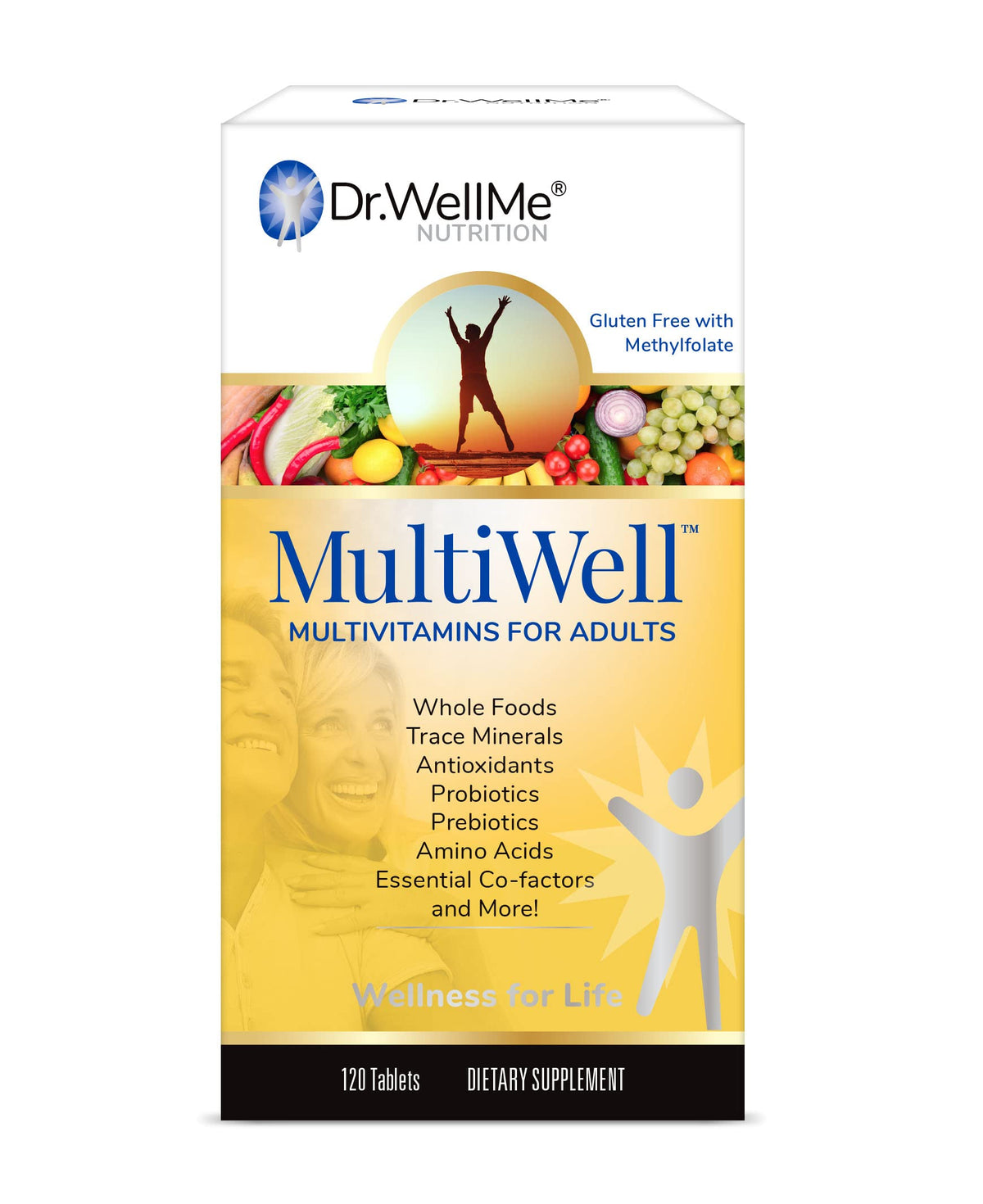 DR WELLME NUTRITION MultiWell Multivitamin for Adults - 120 Tablets