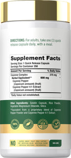 Carlyle Cayenne Pepper Extract - 350 Capsules - image 2