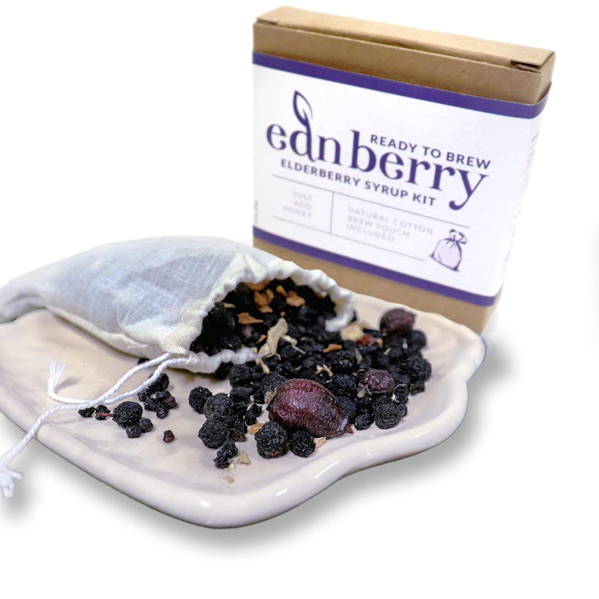 Ednberry Premium Organic Elderberry Syrup Kit - 32 Fl Oz