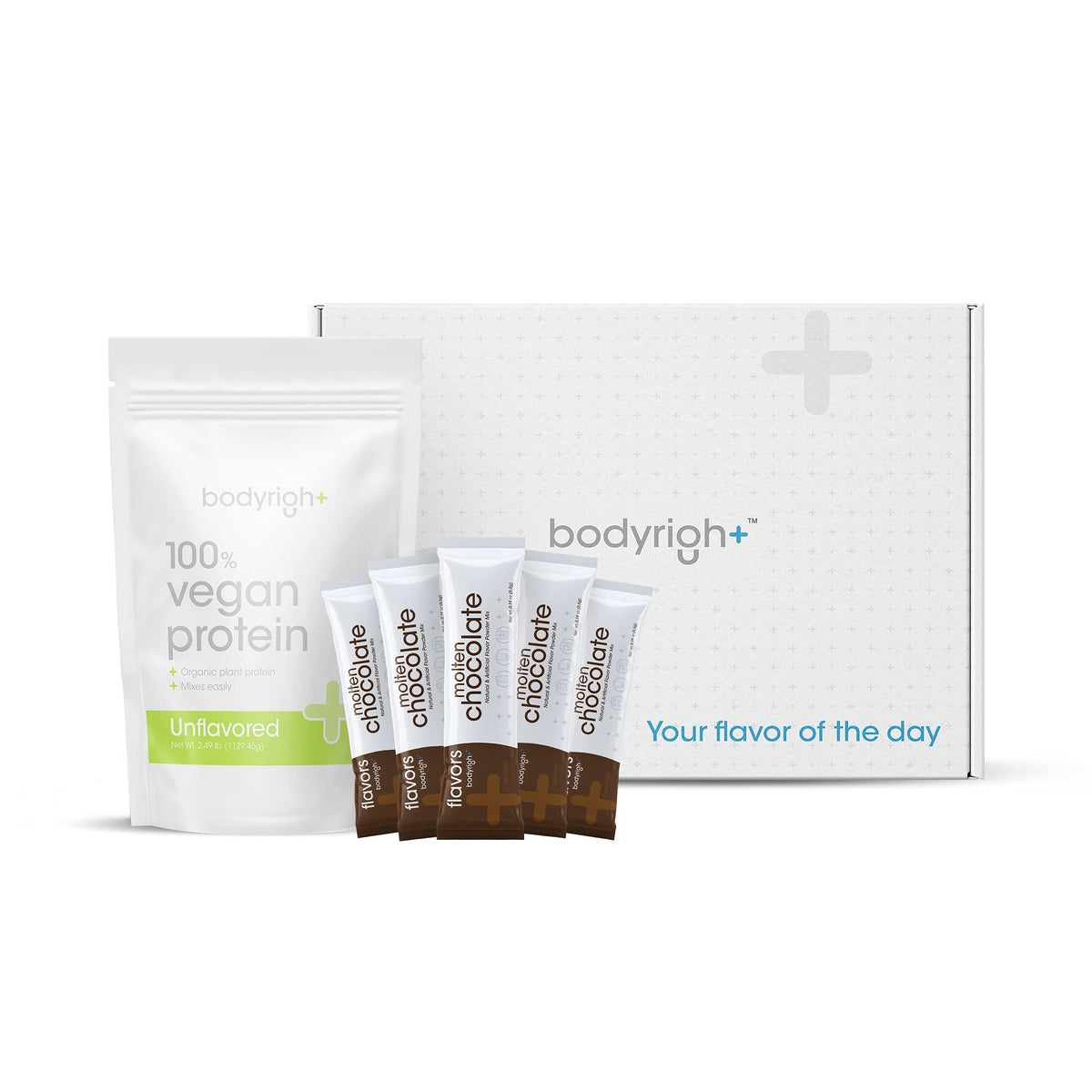 BODYRIGH+ Vegan Protein Powder 24g with Molten Chocolate - 30 Servings