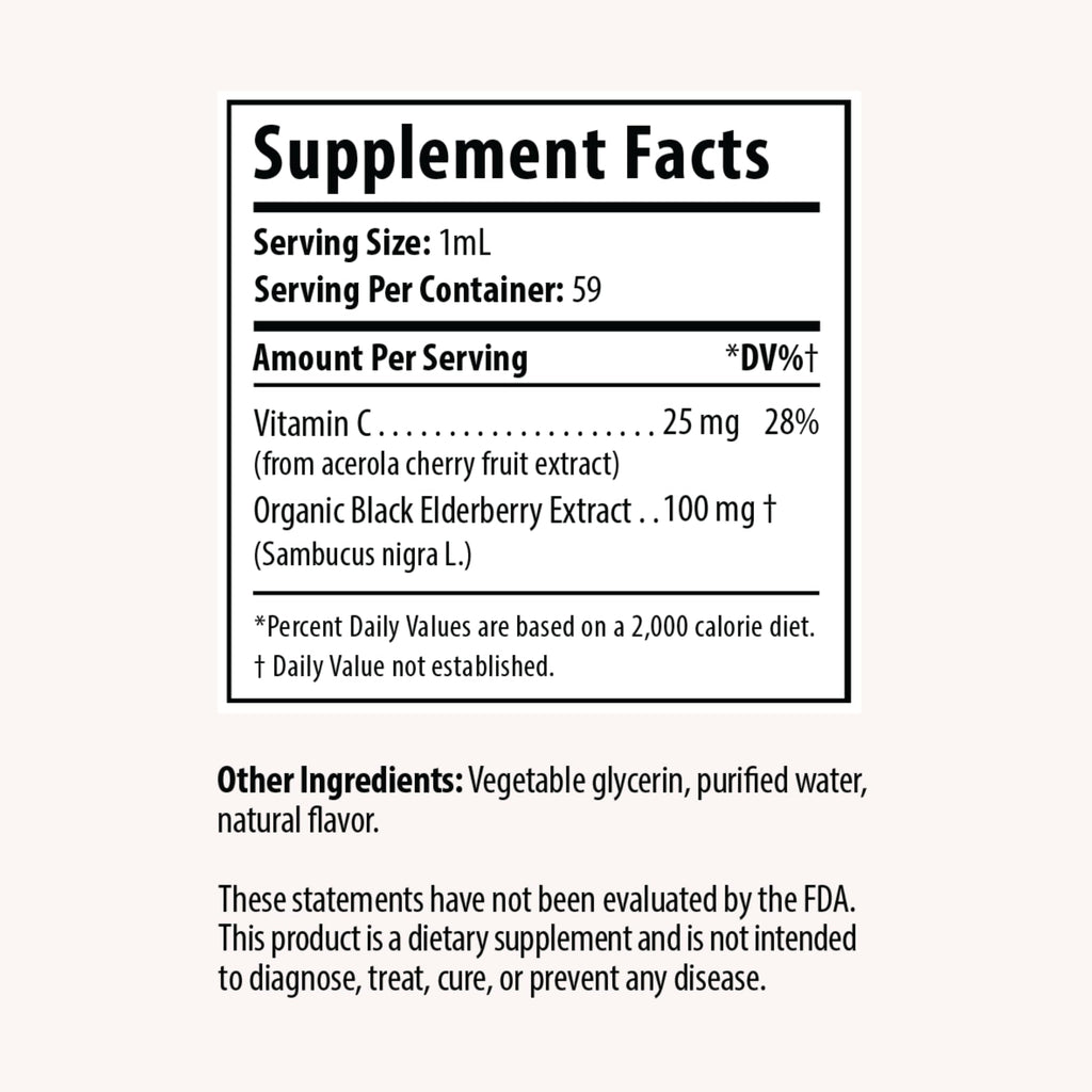 D R P Drop Elderberry Liquid Drops with Vitamin C - 2 fl oz - image 2
