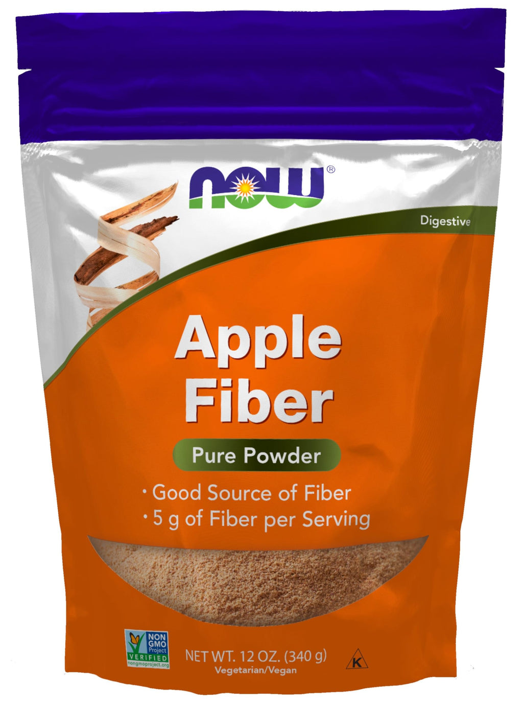 Now Foods Apple Fiber with Pectin - 12 oz