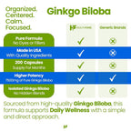 Healthfare Ginkgo Biloba Extract Brain Support - 200 Capsules - image 5