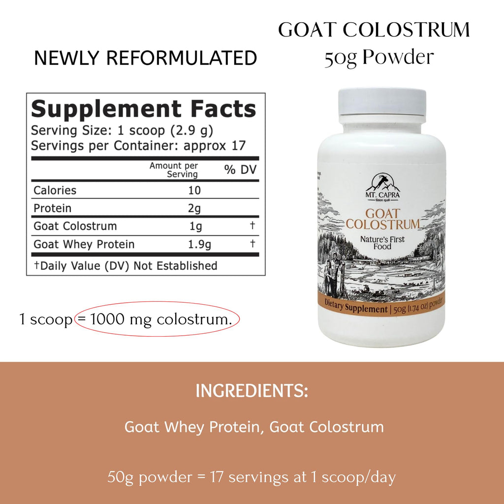 Mt. Capra Goat Colostrum Powder Immune Support - 50g - image 2