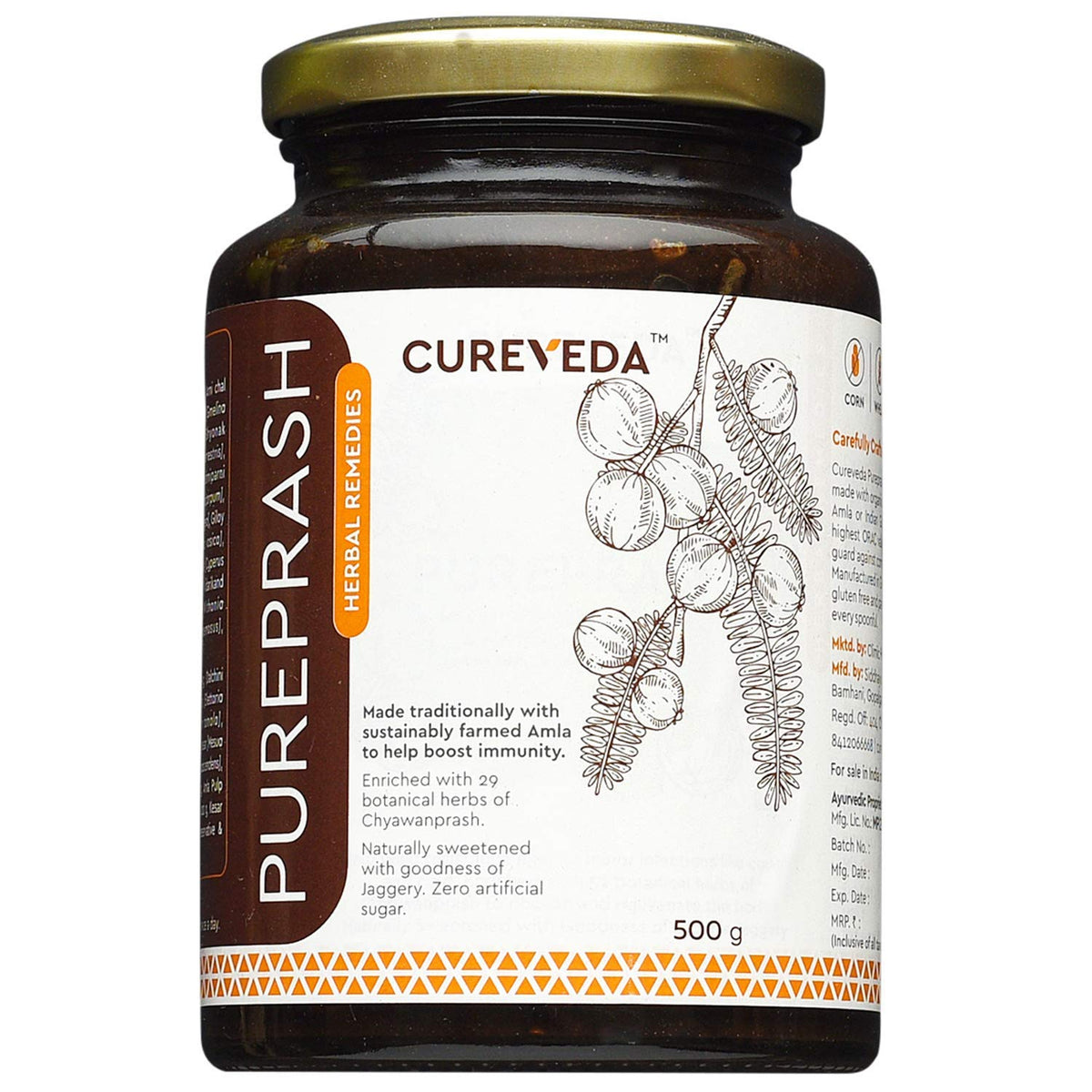 Veena Cureveda Pureprash Immunity Booster Chyawanprash - 500g