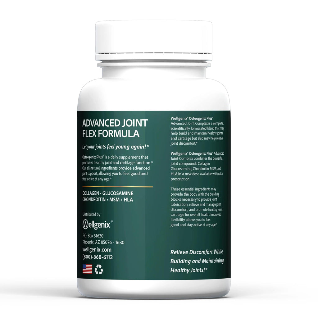 Wellgenix Osteogenix Plus Joint Support Glucosamine Chondroitin MSM - 90 Tablets - image 9