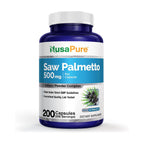 NusaPure Saw Palmetto Powder Complex 500mg - 200 Capsules