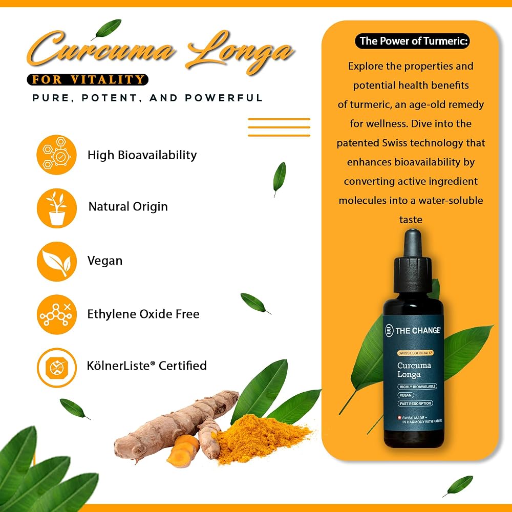 B THE CHANGE Curcuma Longa Drops with Selenium - 60ml - image 3