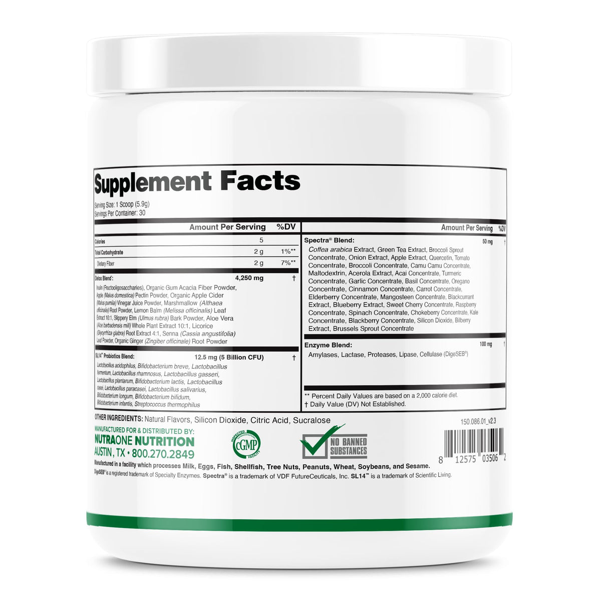 NutraOne DetoxOne Daily Gut Health Powder - image 3