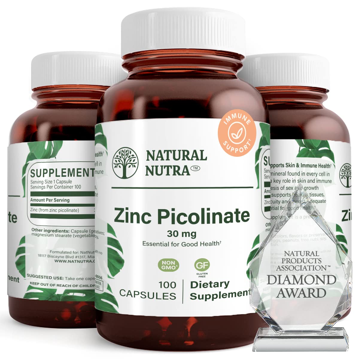 Natural Nutra Zinc Picolinate 30 mg, Supplement Parent