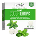 HERBION Naturals Sugar-Free Mint Cough Drops with Stevia - 18 Count