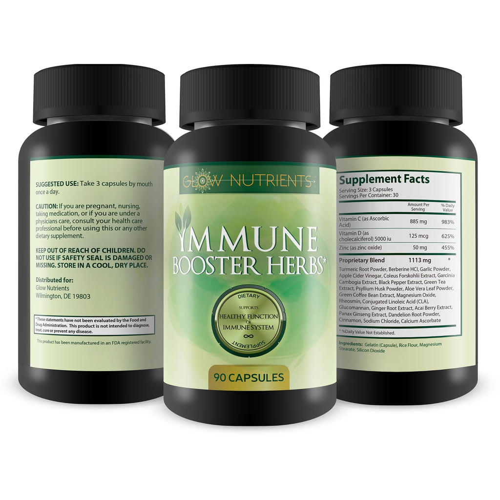 Glow Nutrients Immune Booster Herbs with Vitamin C - 25 Ingredients - image 4