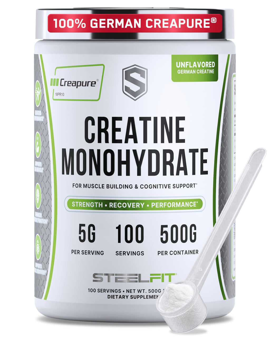 SteelFit Creapure Pure Creatine Monohydrate Powder
