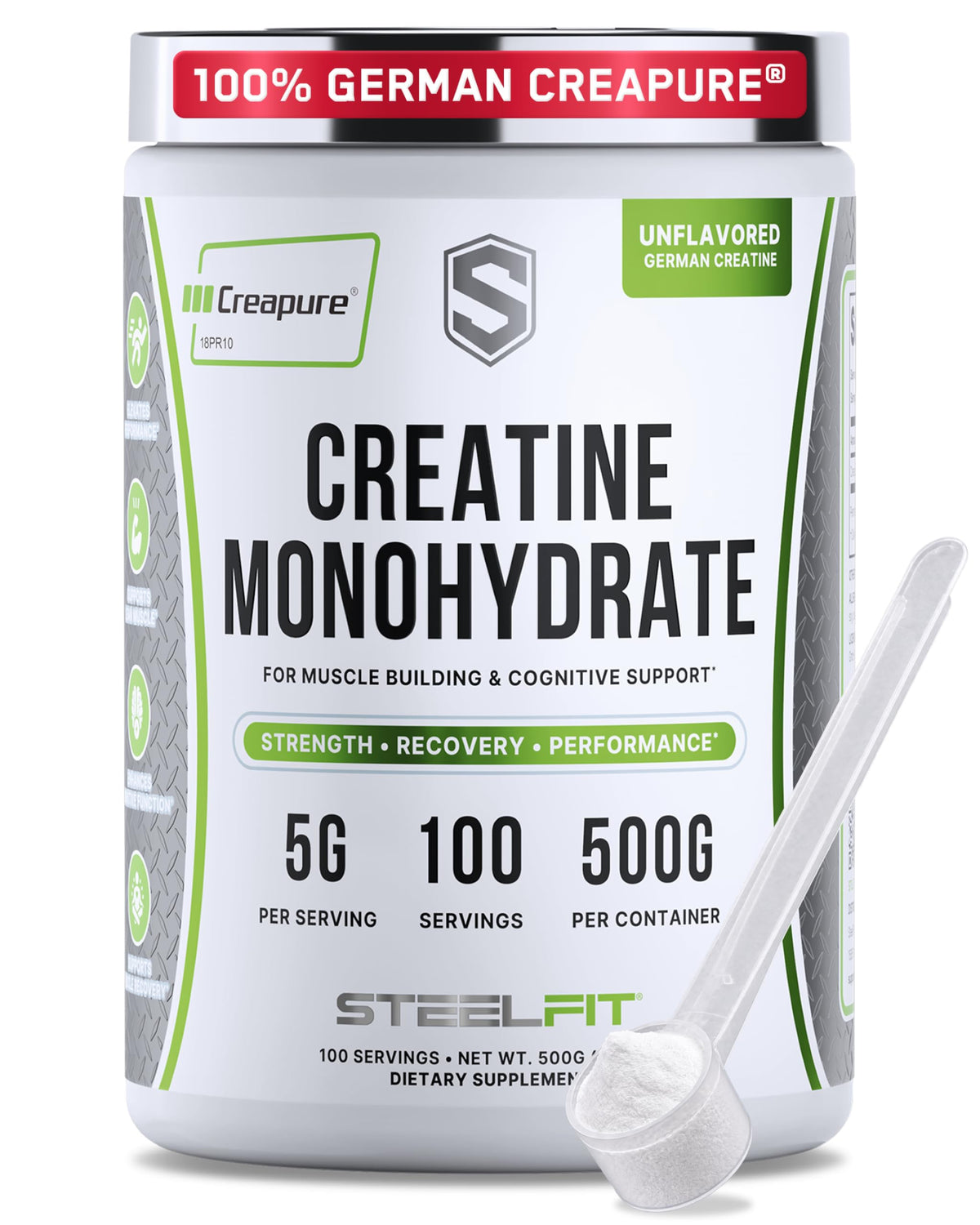 SteelFit Creapure Pure Creatine Monohydrate Powder