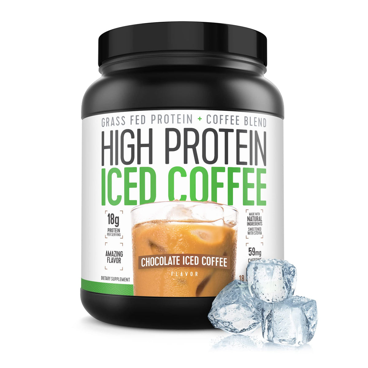 High Protein Iced Coffee Whey Chocolate - 18 Servings