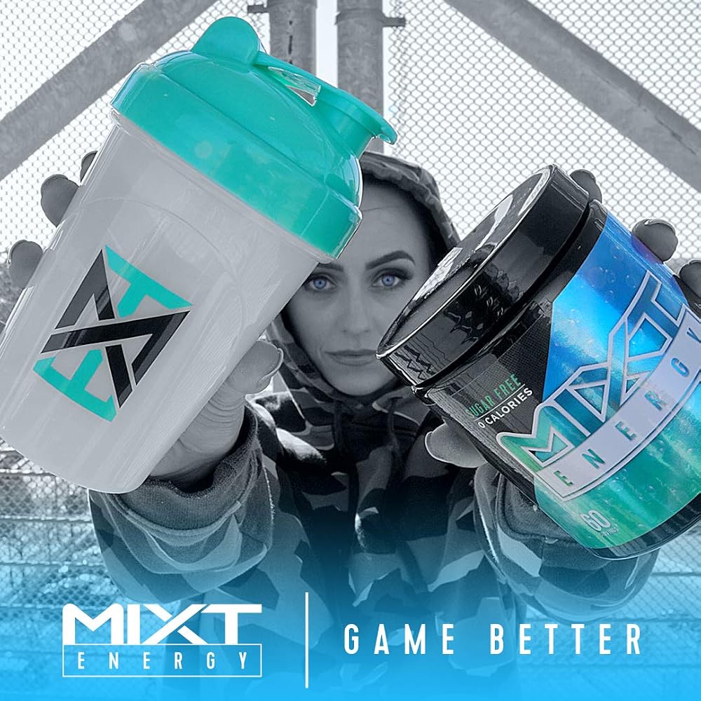 MIXT Energy Shaker Bottle 16 oz - Teal - image 3