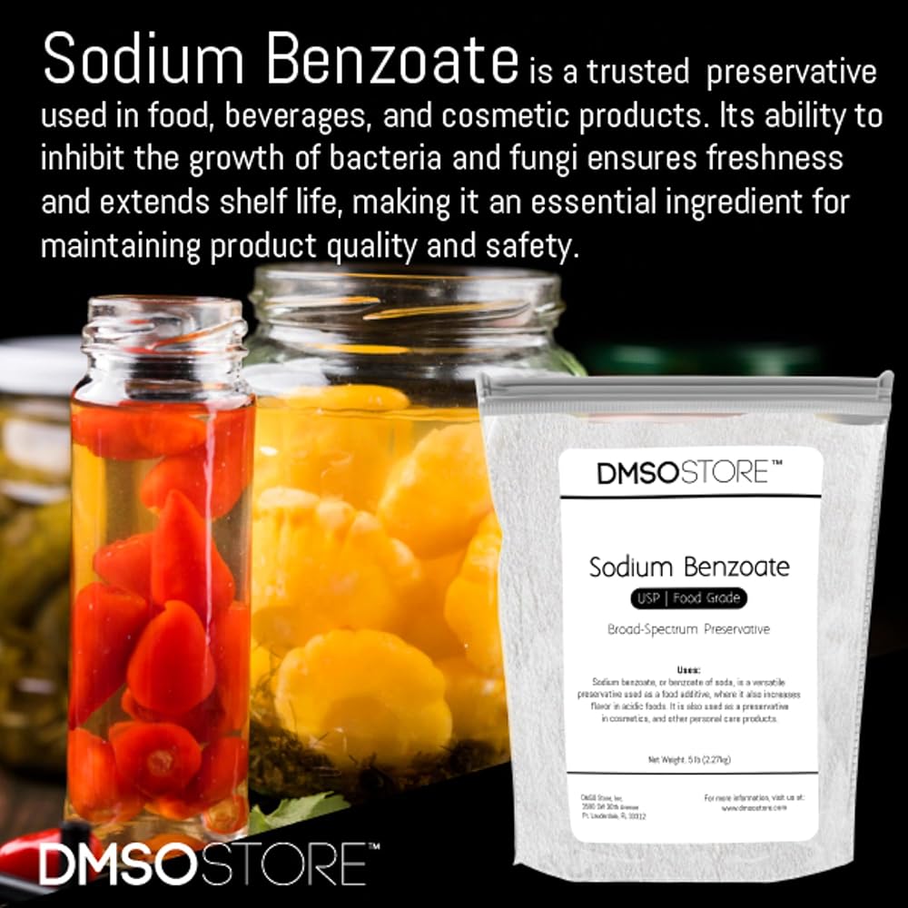 DMSOSTORE Sodium Benzoate Powder Preservative - 10lb - image 5