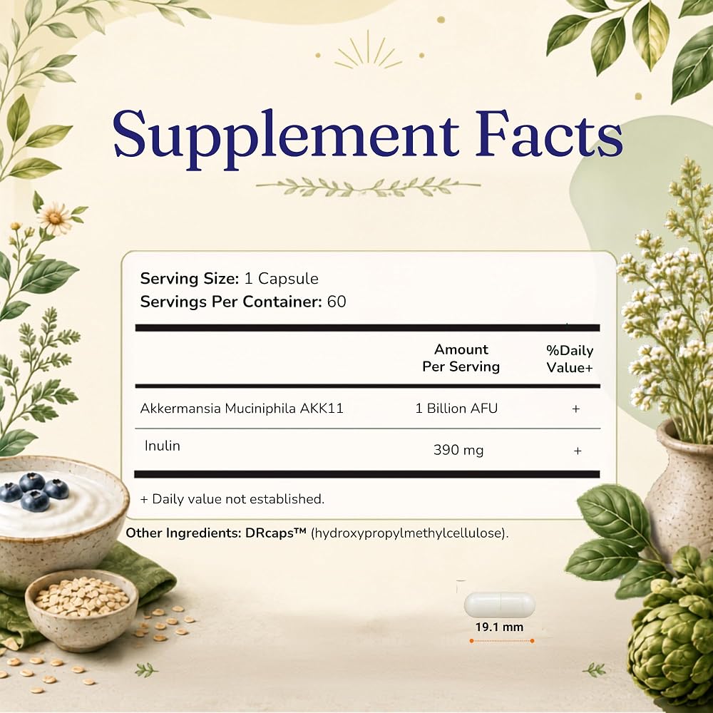 Vitamatic Akkermansia Muciniphila Gut Health - 60 Capsules - image 2