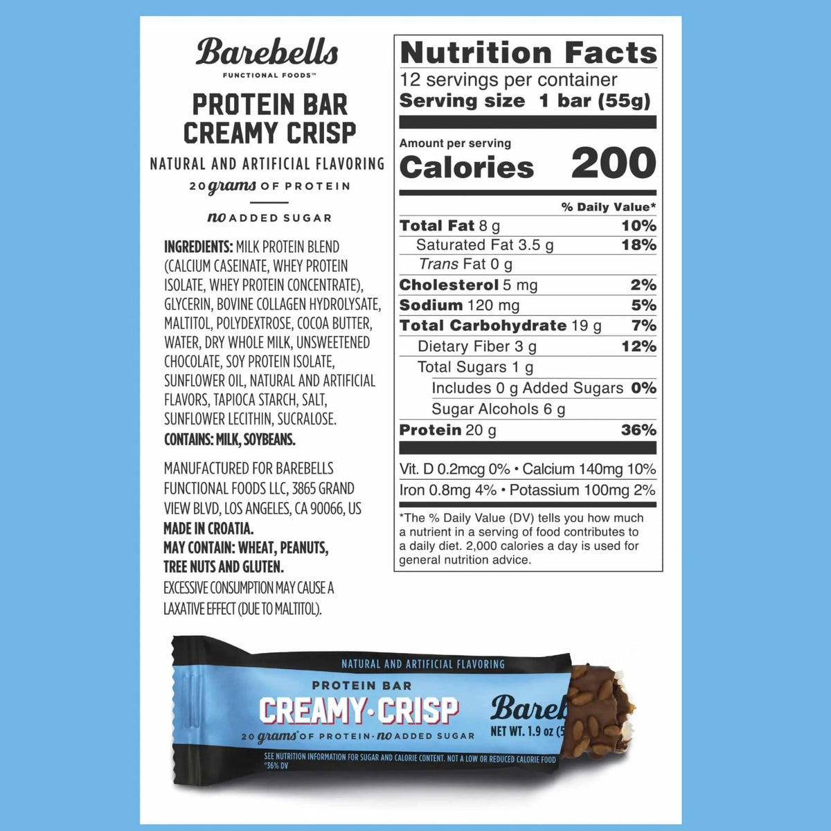 Barebells Protein Bars - Protein Snacks with High Protein - Chocolate
