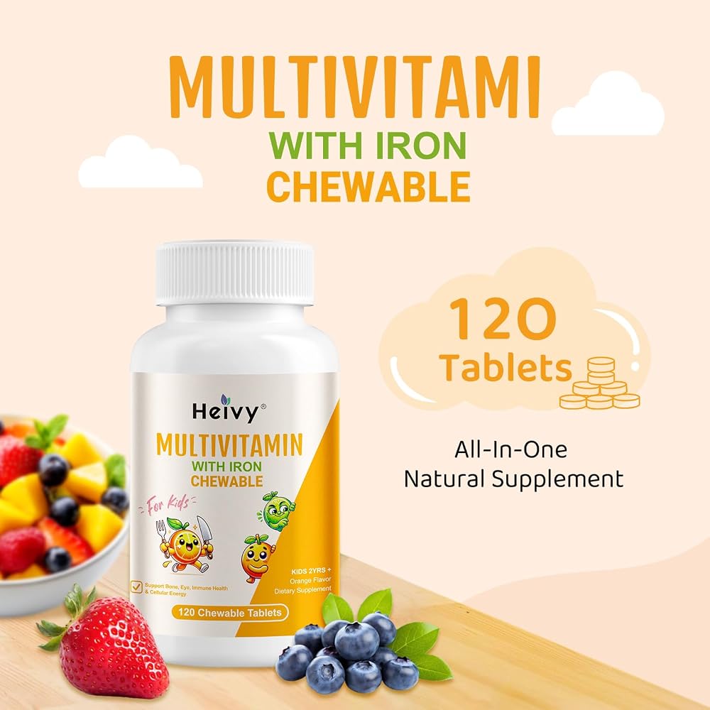 Heivy Children's Multivitamin Chewable - 120 Tablets - image 4