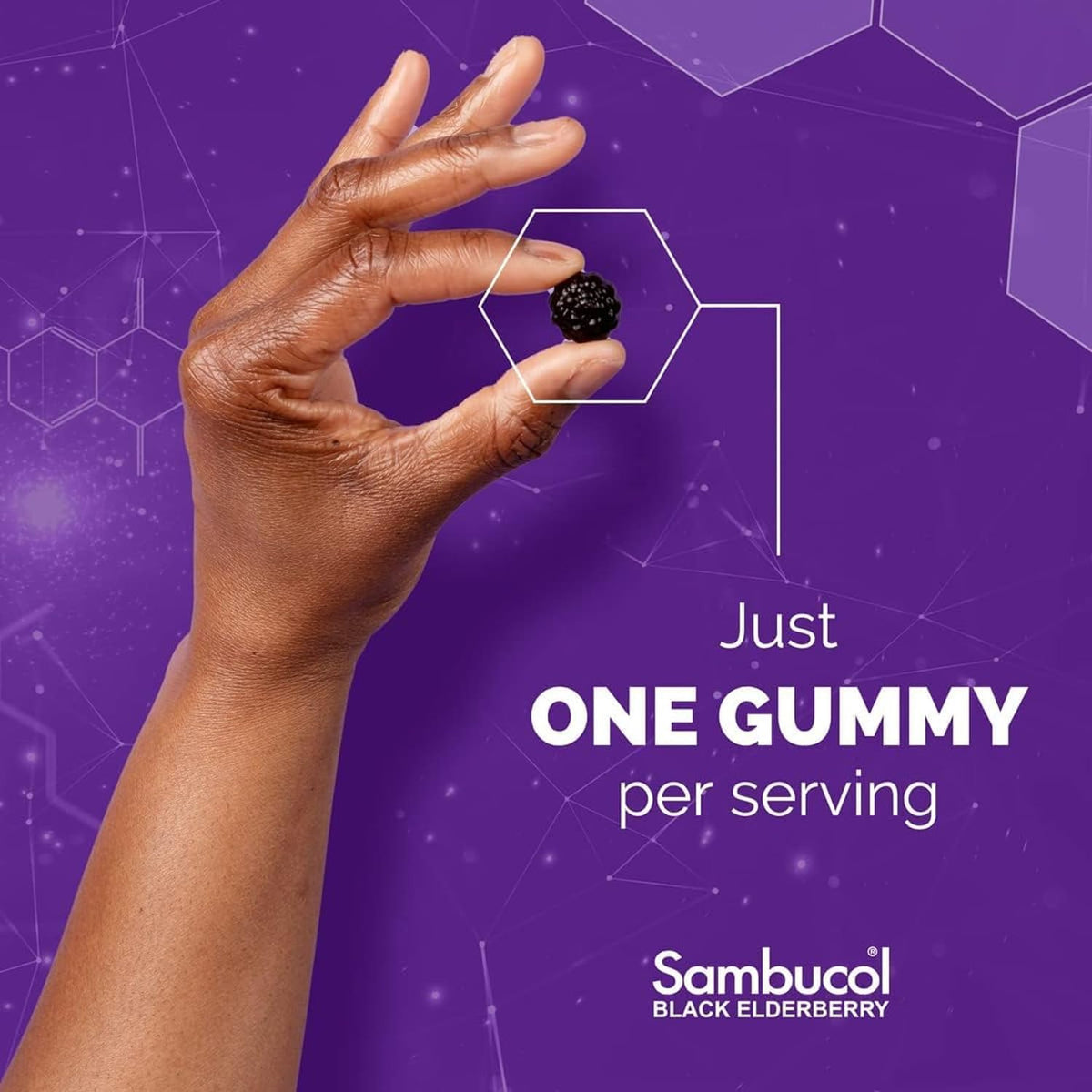 Sambucol Black Elderberry Gummies for Kids, Low Sugar - 30 Count - image 2