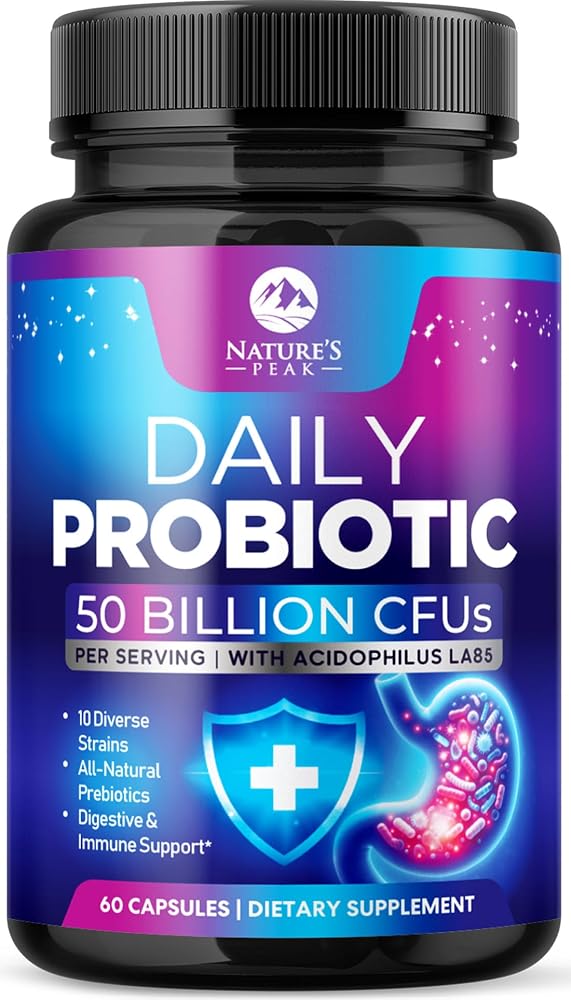 Nature's Peak Probiotics 50 Billion CFU Per Capsule - 10 Premium
