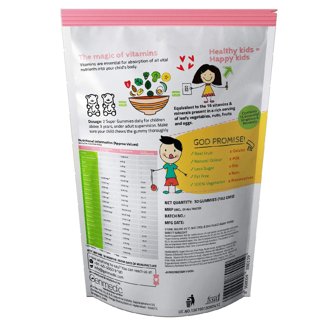 Super Gummy Multi-Vitamins Gummies for Kids - 60 Count - image 7