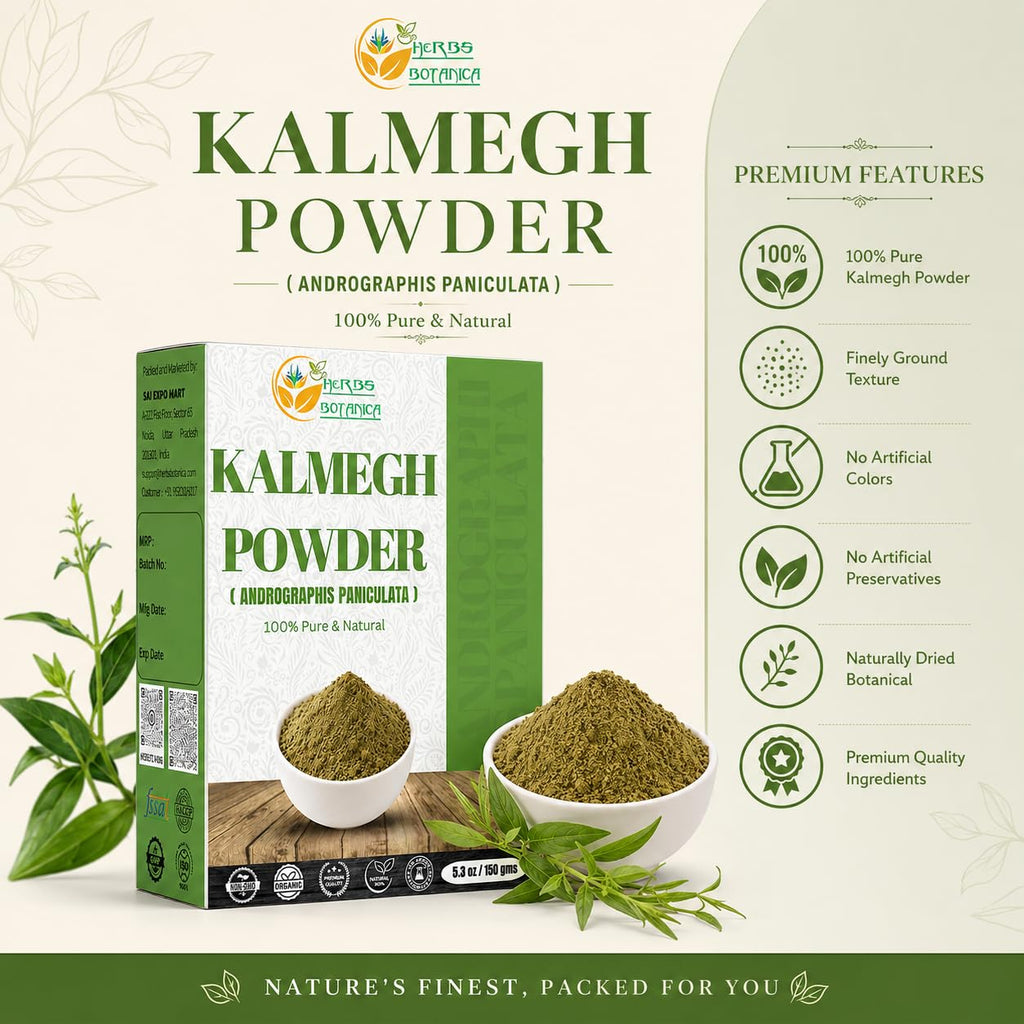 Herbs Botanica Kalmegh Powder 100% Pure Andrographis - 5.3 oz - image 2