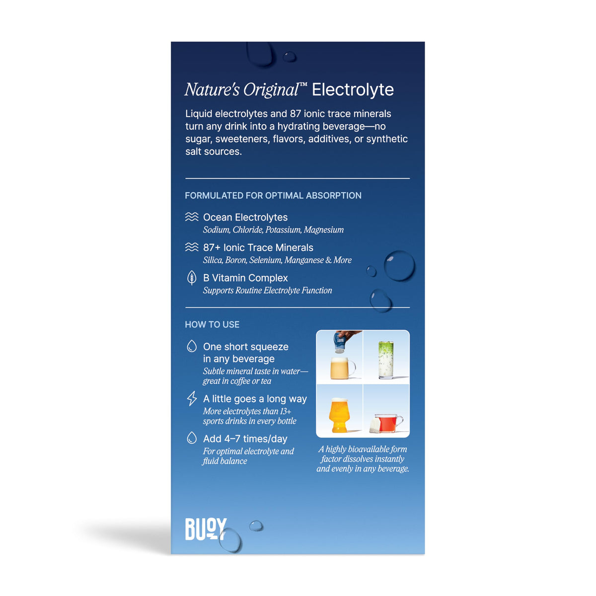 Buoy Electrolyte Drops Hydration Supplement - 120 Servings - image 10