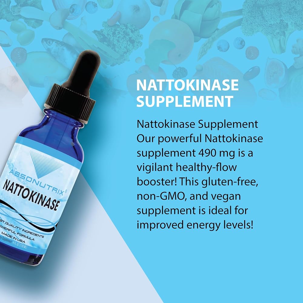 Absonutrix Nattokinase Supplement 5000 FU - 4 Fl Oz Liquid - image 4