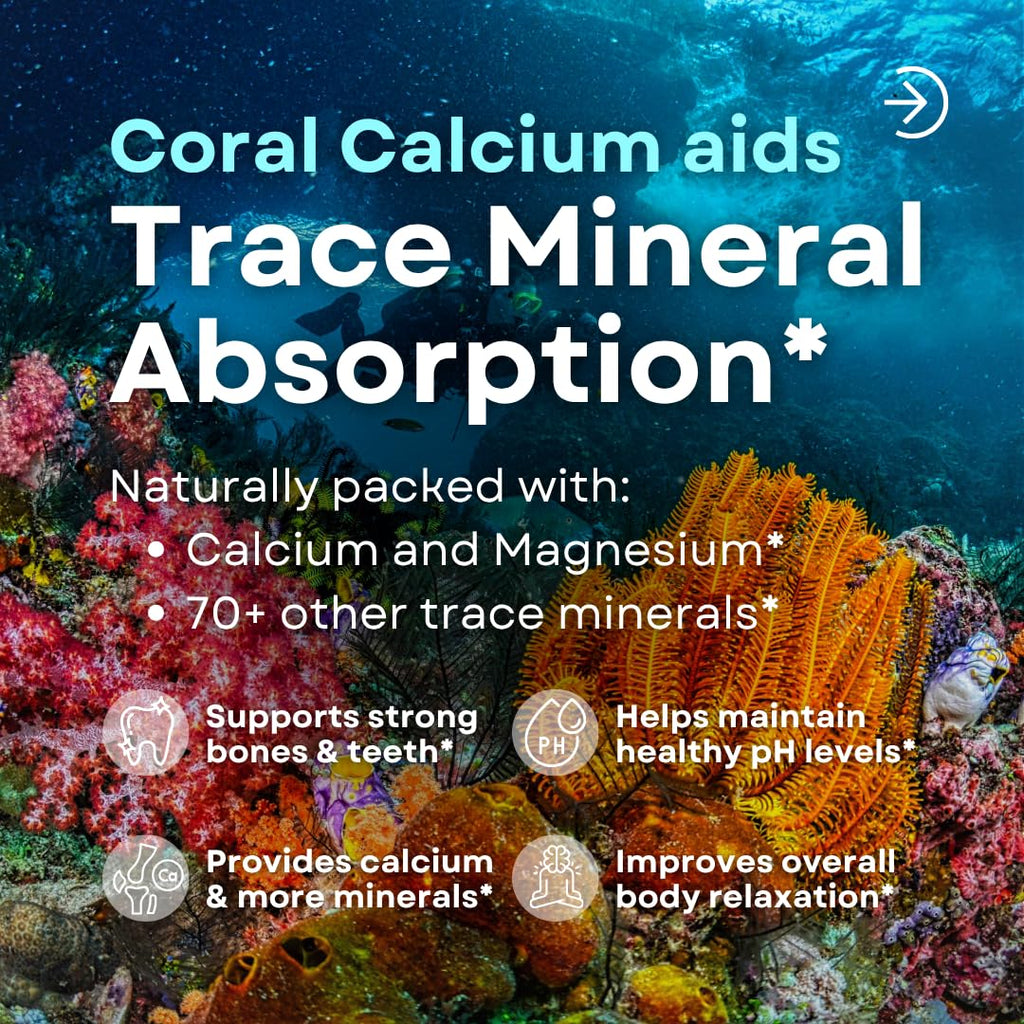 Vitapia Coral Calcium Powder & Magnesium Capsules - 120 Vegetarian Capsules - image 4