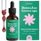 JoySpring DetoxZee Zeolite Drops with B12 and D3 - 60 Servings