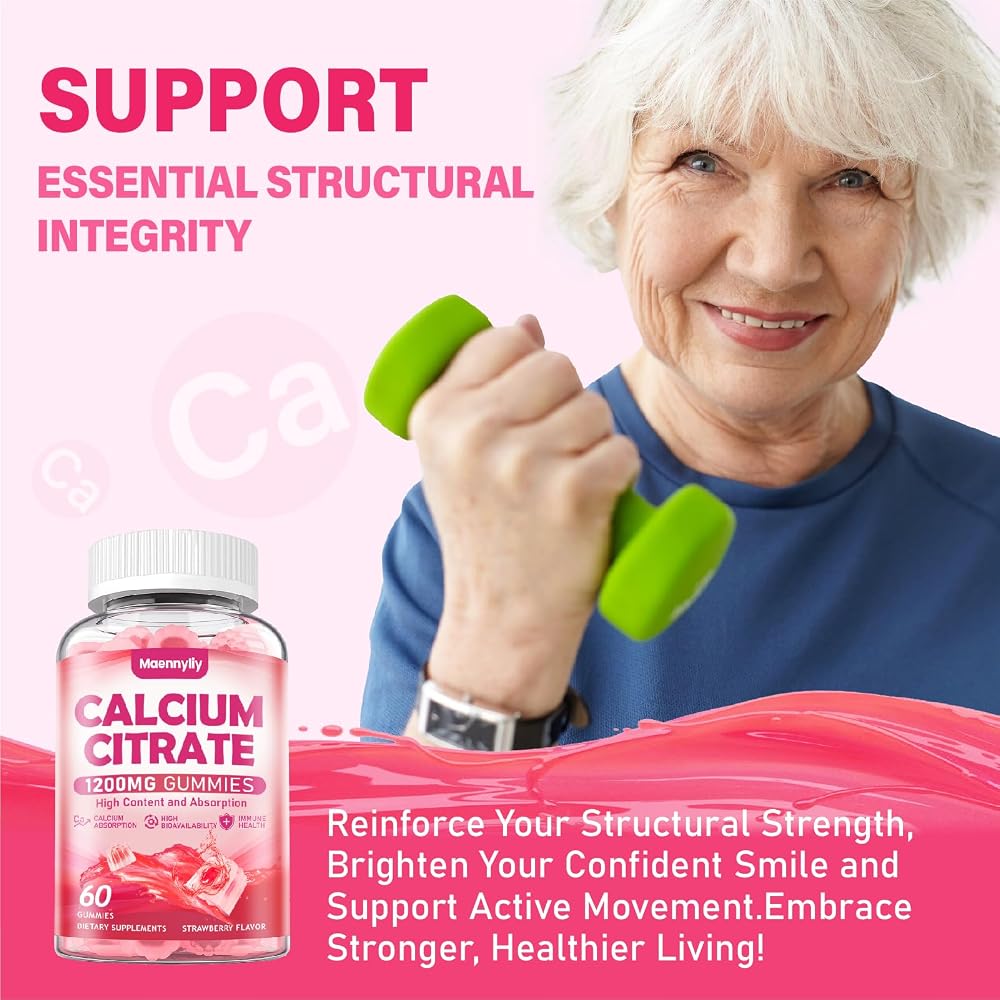 Maennyliy Calcium Citrate Gummies 1200 mg for Adults: Ultimate