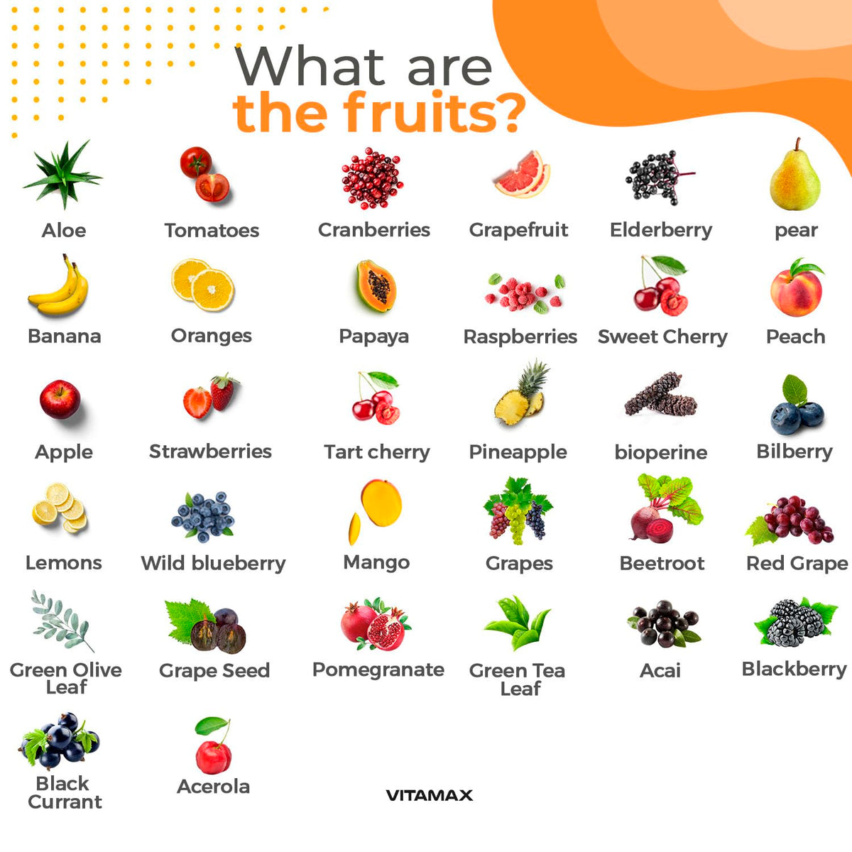 Vitamax Super Fruit and Vegetable Supplements - 180 Capsules - image 3
