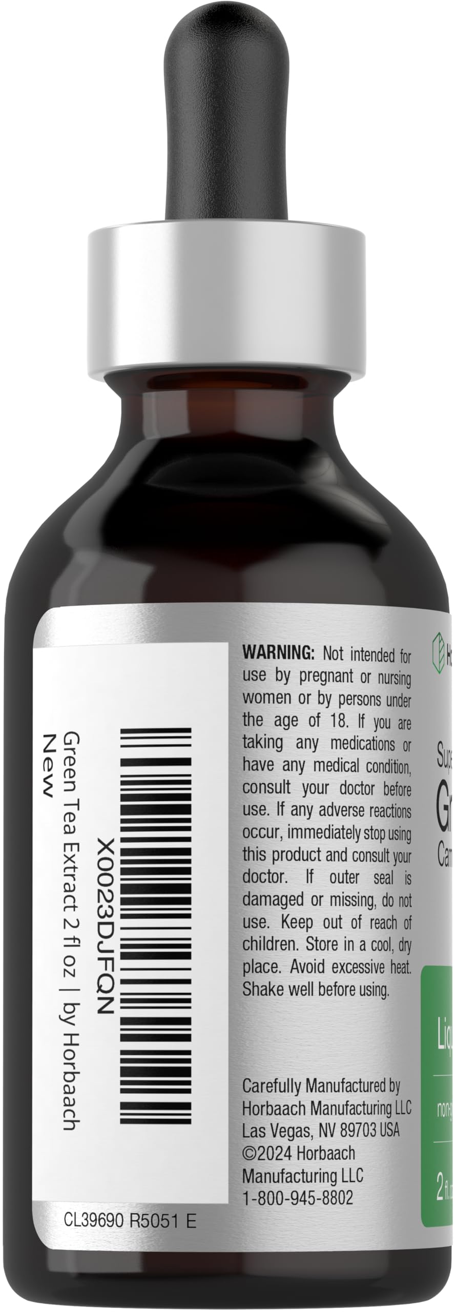 Horbäach Green Tea Extract Liquid Drops - 2 Fl Oz - image 3