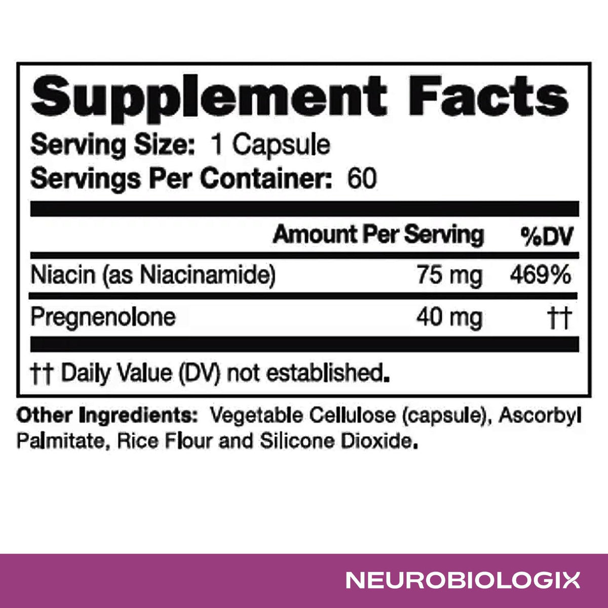 Neurobiologix Pregnenolone Plus Hormone Support - 60 Capsules - image 5