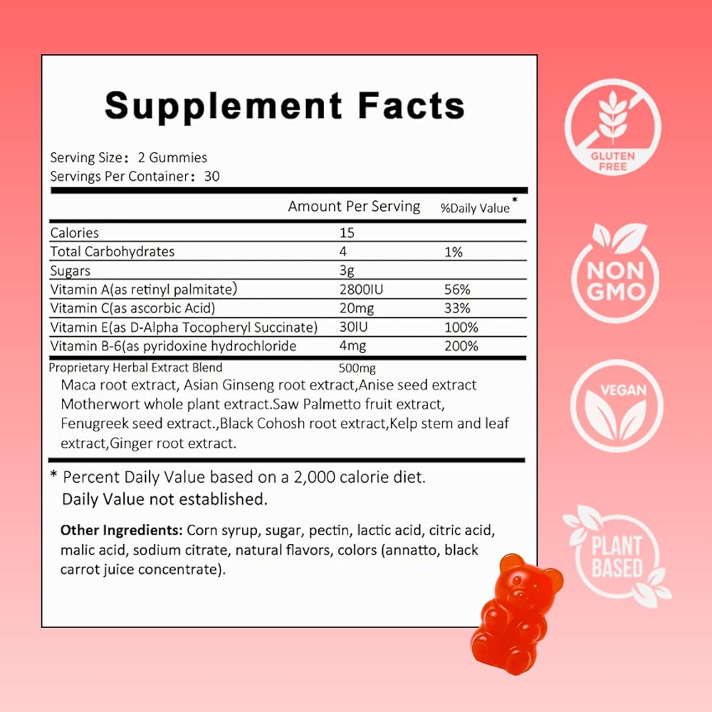 Siyolaherb Hip BBL Gummies for Women Body - 60 Gummies - image 2