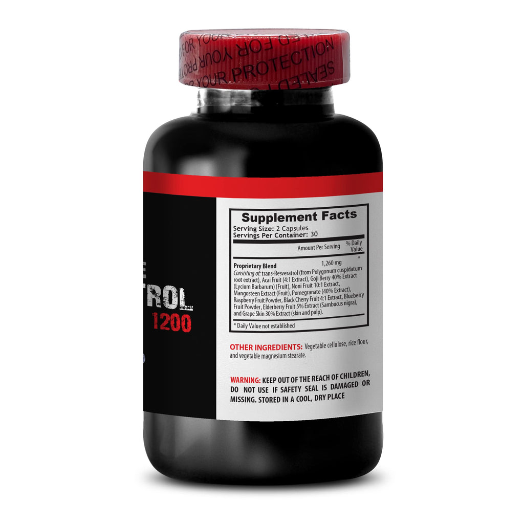 VIP Vitamins Supreme Resveratrol 1200mg Antioxidant - 60 Capsules - image 4