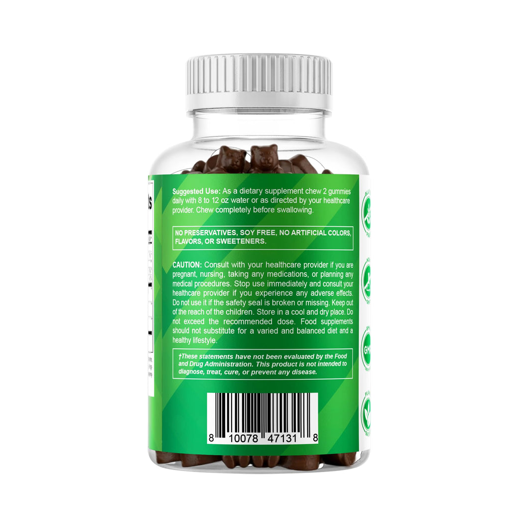 Vitamatic Sea Moss Gummies with Bladderwrack & Burdock - 60 Gummies - image 8