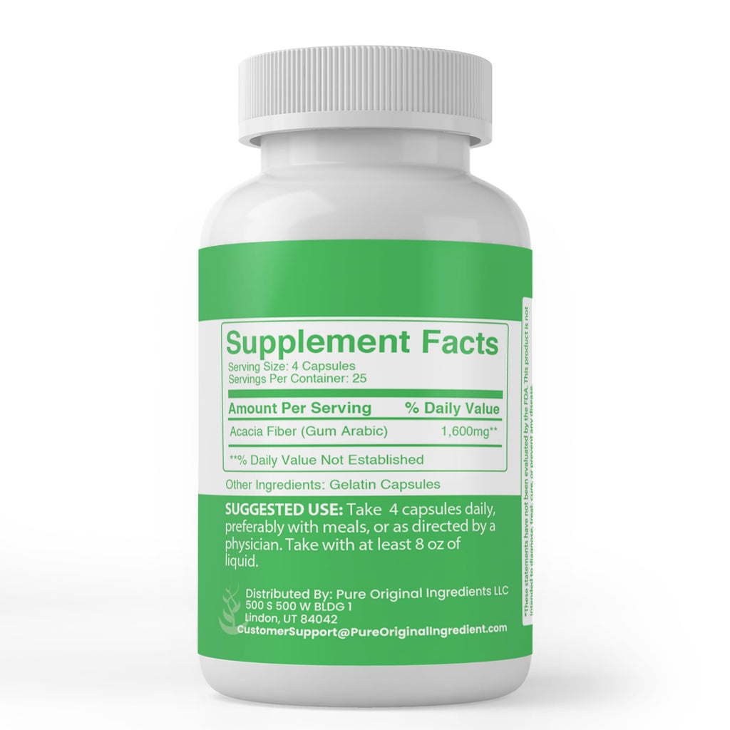 PURE ORIGINAL INGREDIENTS Prebiotic - 100 Capsules - image 2