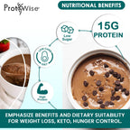 ProtiWise High Protein Shake & Pudding Mix Dark Chocolate - 7 Packets - image 3